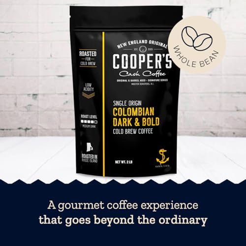 Cold Brew Coffee Colombian Reserve Single Origin Coarsely Whole Bean Coffee (32 Ounce)