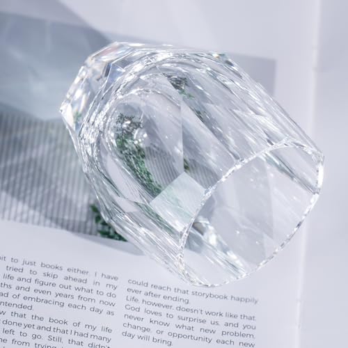 Crystal Whiskey Glasses Set of 2 Handcrafted Old Fashioned Glasses (2 Count)