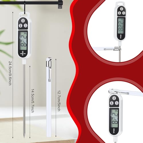 6 Pcs Food Thermometer Instant Read Probe BBQ (6 Count)