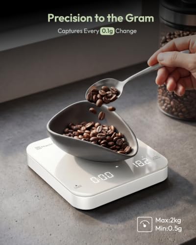 S2 Espresso Coffee Scale with Timer 0.1g Precision Shot Scale