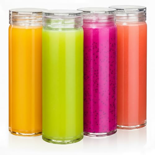 Glass Water Bottles (4 Count)