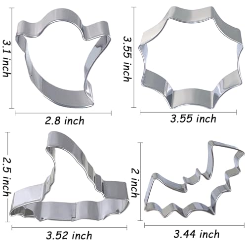 Halloween Cookie Cutters Set 7Pcs Large (7 Count)