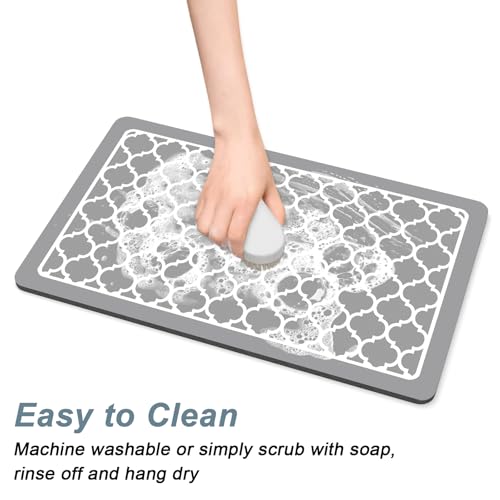 Coffee Mat 12" x 19" Cute Coffee Bar Mats for Espresso Machine Station Accessories and Organizer