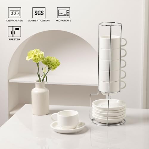 Sweejar Ceramic Espresso Cups Set of 6