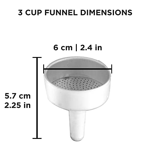 Milano Moka Pot Funnel Filter Replacement for Coffee Maker