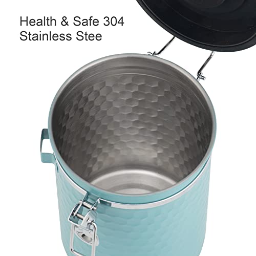Coffee Canisters Airtight Coffee Bean Storage Container Kitchen Stainless Steel Food Storage Container with Scoop Date Tracker & CO2 Valve 61Fl Oz (60.8652 Fl Oz)
