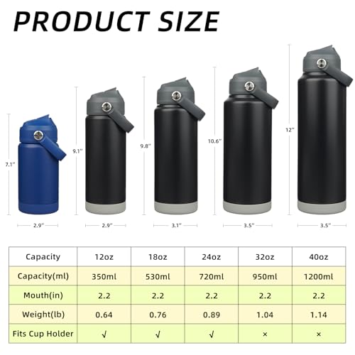 24oz Insulated Water Bottle