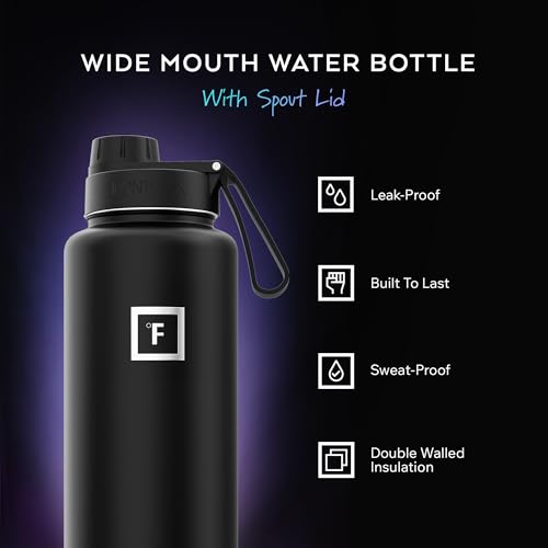 40 oz Wide Mouth Water Bottle with Spout