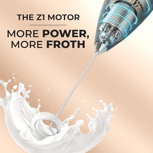 Powerful Milk Frother Wand With Duracell Batteries