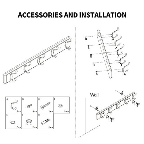Heavy Duty Wooden Coat Rack