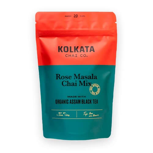 Kolkata Chai Rose Masala Chai mix (4.23 Ounce)