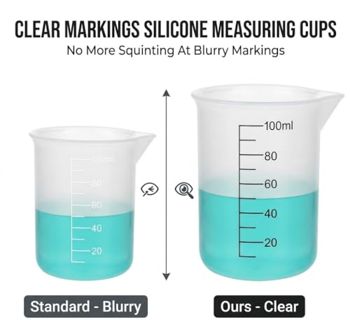 8 PCS Silicone Measuring Cups Kits (8 Count)