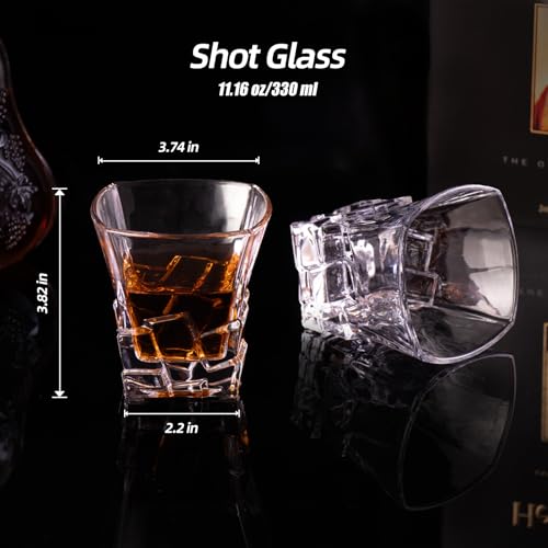 330ml Ice Cube Whiskey Glass