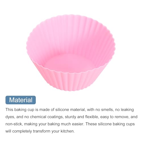 42Pcs Silicone Cupcake Liners (42 Count)