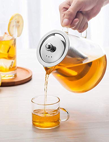 Glass Teapot with Infuser Tea Pot 1300ml