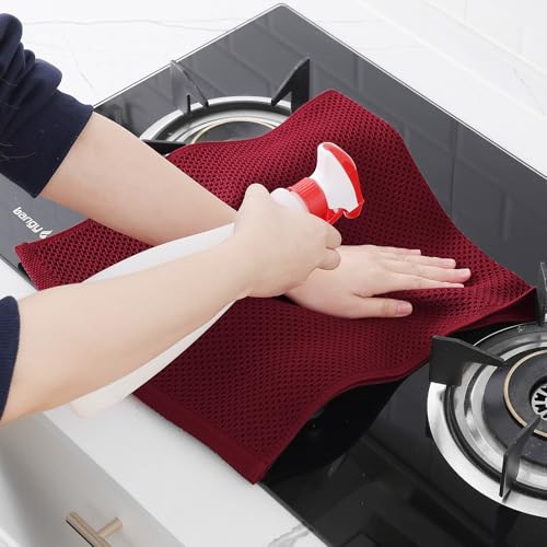 100% Cotton Waffle Weave Kitchen Dish Towels 12 (12 Count)