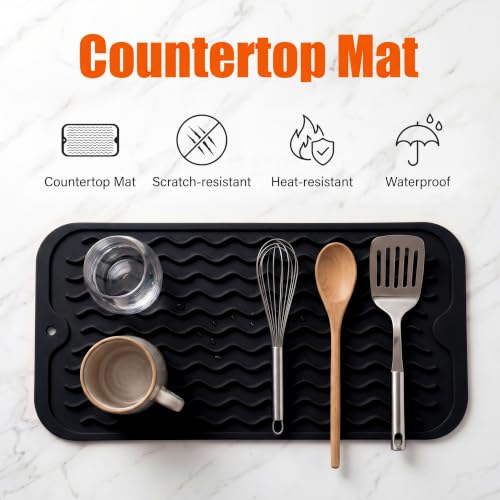 Silicone Dish Drying Mat for Multiple Usage