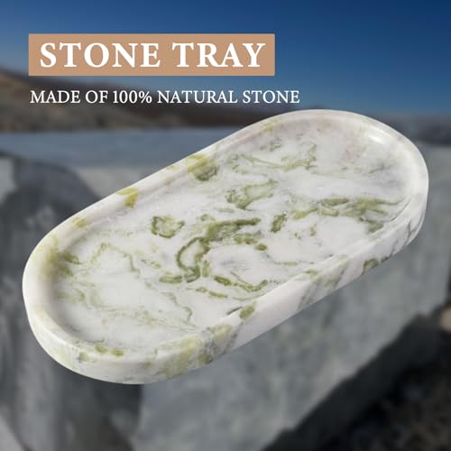 Marble Vanity Tray for Bathroom Countertop