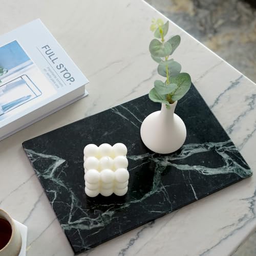 Natural Green Marble Cutting Board for Kitchen Pastry Bread Macaron Display