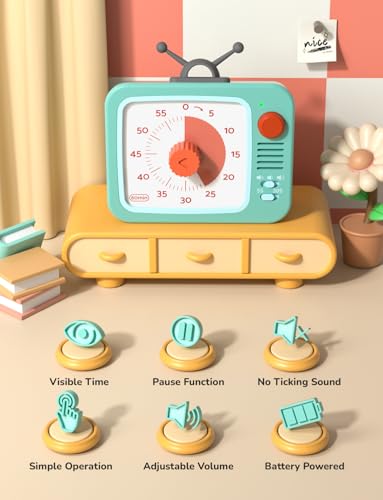 Visual Timer for Kids with Pause