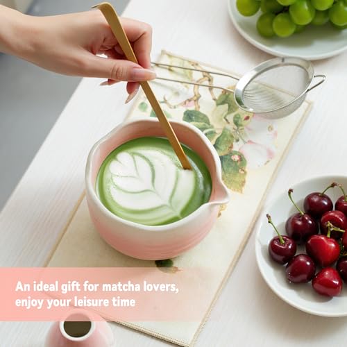 Matcha Whisk Set Ceramic Matcha Set Includes Bowl