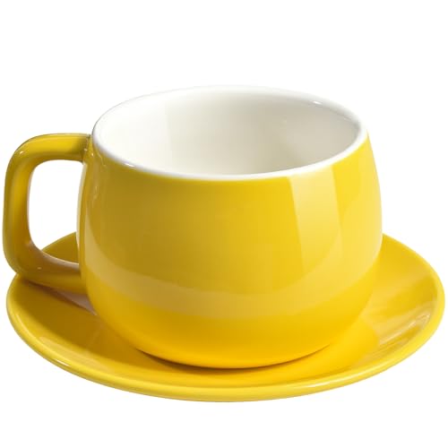 Porcelain Coffee Cup with Saucer 270ml (10.99 Count)