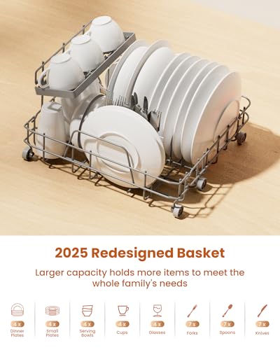 Countertop Dishwasher with Water Softener & Enhanced Energy Efficiency