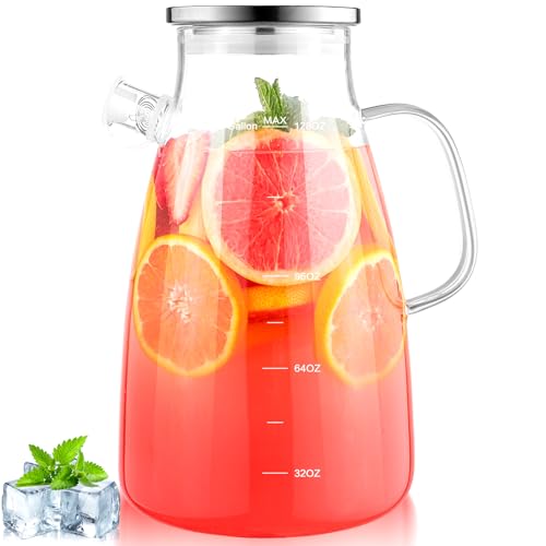1 Gallon 128oz Glass Pitcher
