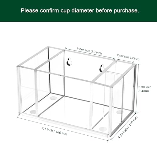 Cup Holder with Slot Mark Your Cup