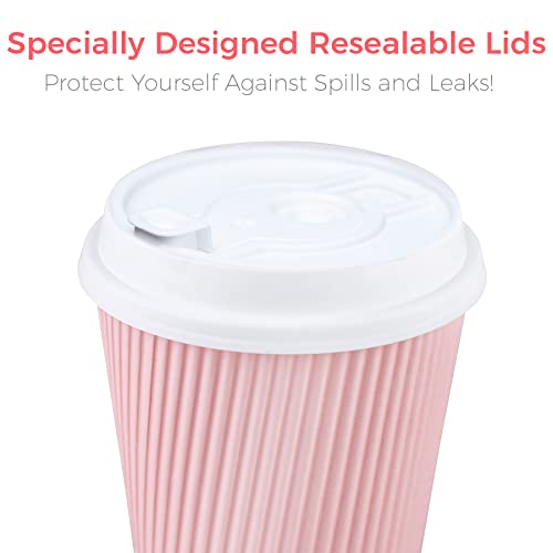 Disposable Coffee Cups With Lids (80 Count)
