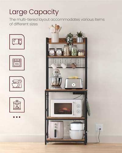 Bakers Rack with Power Outlet