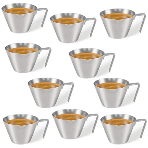 10 Pack Stainless Steel Espresso Shot Cup