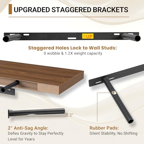 Deep Floating Shelves 36 X 12 Inches (2 Count)