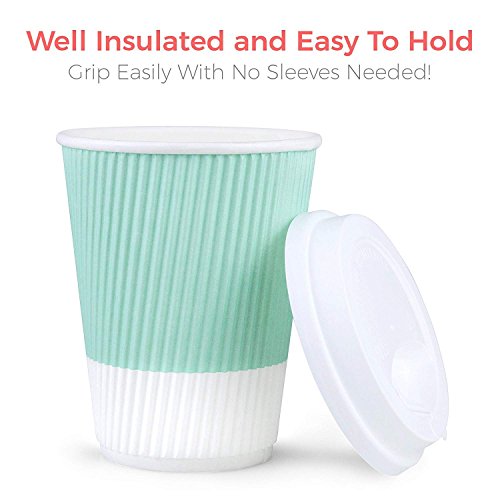 Disposable Coffee Cups With Lids (90 Count)