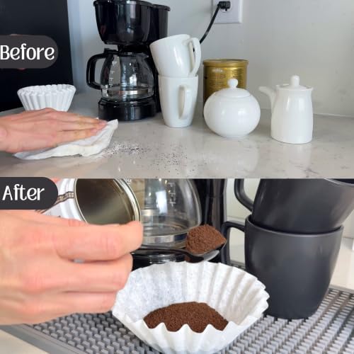 Gray Coffee Maker Mat for Countertop 18x12 in Silicone