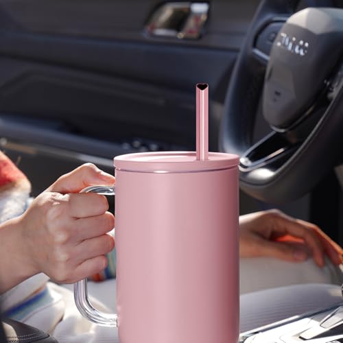 12” Heart Shaped Stainless Steel Straws Fit for Stanley Tumbler 40oz (10 Count)
