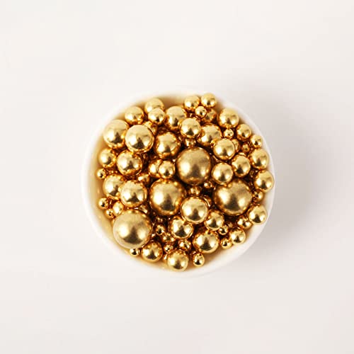 Gold Pearl Sugar sprinkles (4.58 Ounce)