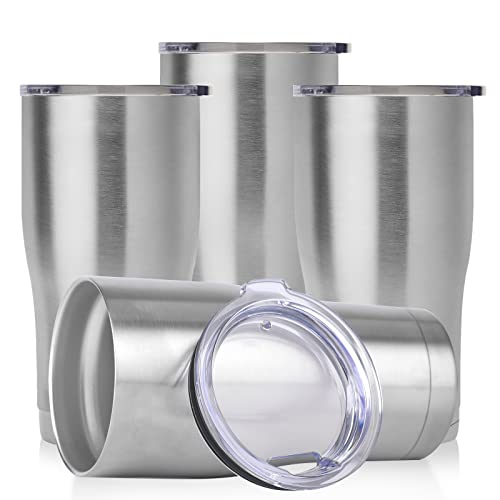 20oz Tumbler with Lid Stainless Steel Tumblers Bulk (4 Count)