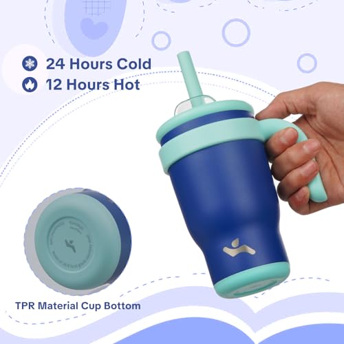 14 oz Tumbler with Handle and Straw