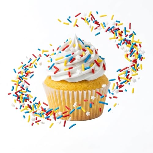 Sprinkles Blue red and yellow Sprinkles