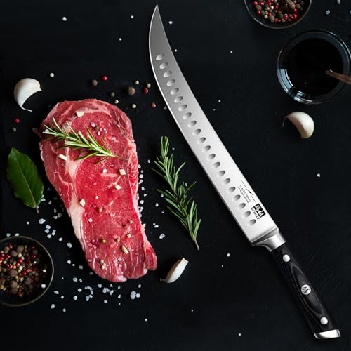 12" Slicing & Brisket Carving Knife with Wood Handle