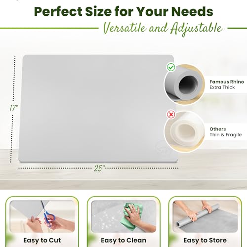 Premium Silicone Mat 25" x 17" Cooking Mat Thick Heat Resistant