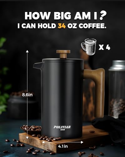 POLIVIAR French Press Coffee Maker