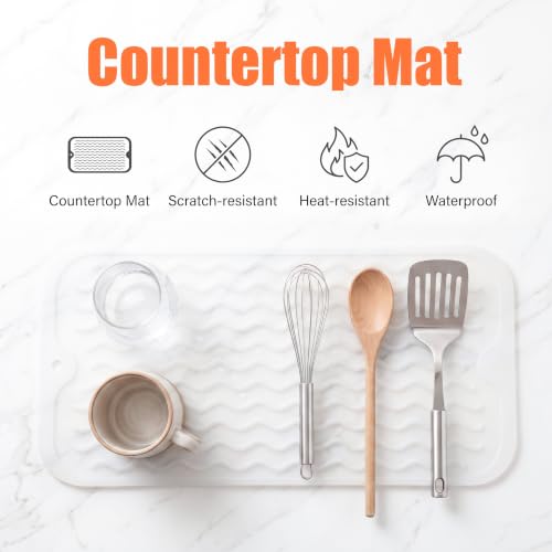 Silicone Dish Drying Mat for Multiple Usage