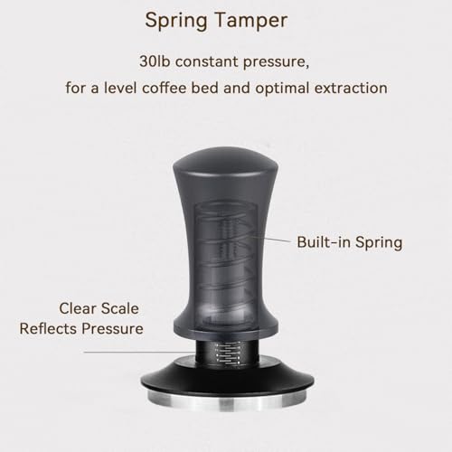 54mm Espresso Tamper Set Espresso Accessories Kit with Adjustable Spring