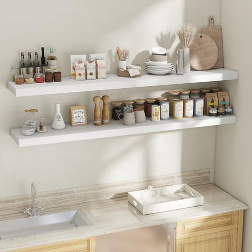 72 Inch Floating Shelves (2 Count)