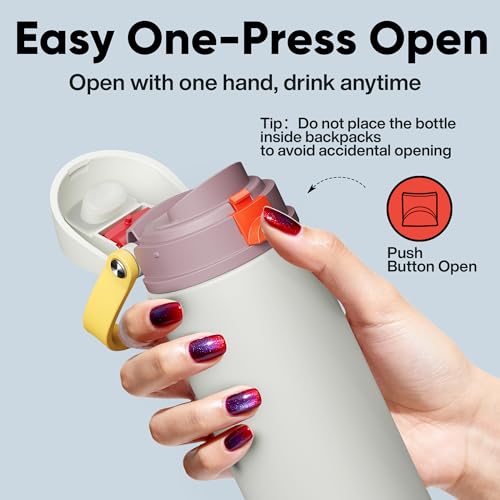 Insulated Water Bottle with Straw