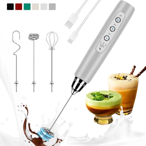 Milk Frother Handheld Rechargeable