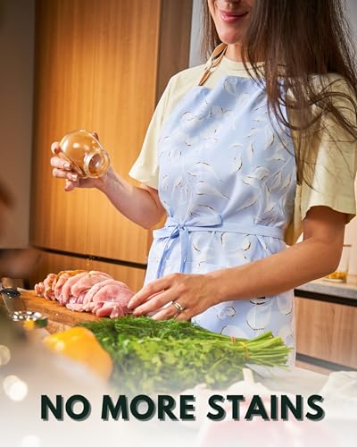 Premium Adjustable Cooking Colored Aprons for Women with Pockets