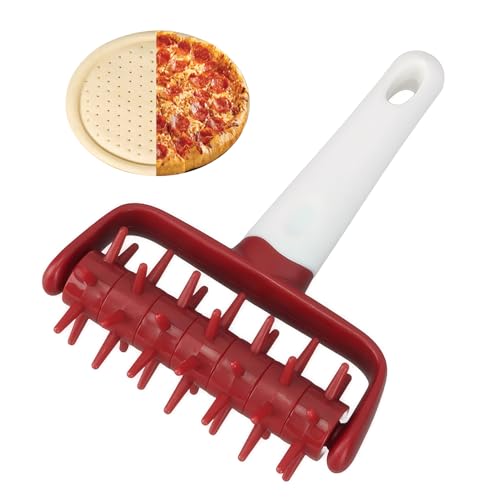 Pizza Dough Docker Roller Plastic Pizza Pin Puncher Dough Hole Maker Docking Tool Pizza Making Accessories for Cookie Pie Pastry Bread